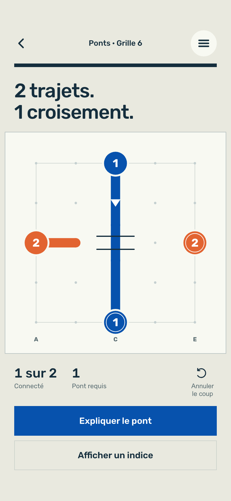 Écran du jeu Flow Paths