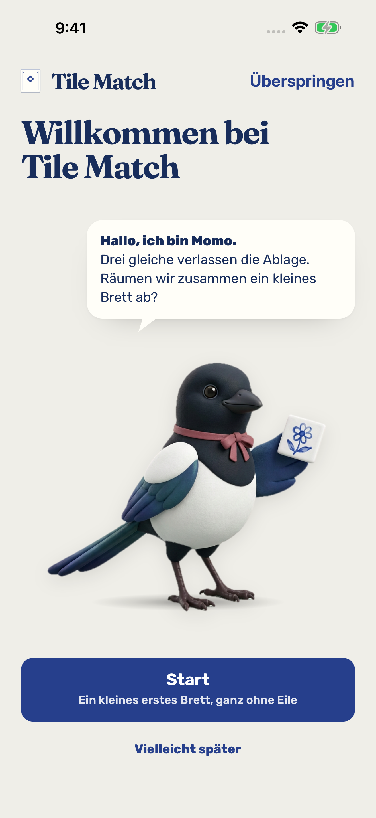 Spielbildschirm von Tile Match