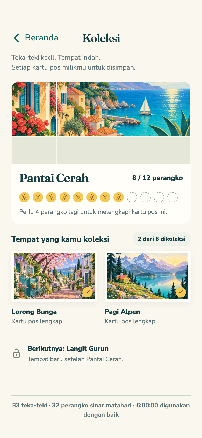 Daylight Sudoku koleksi kartu pos