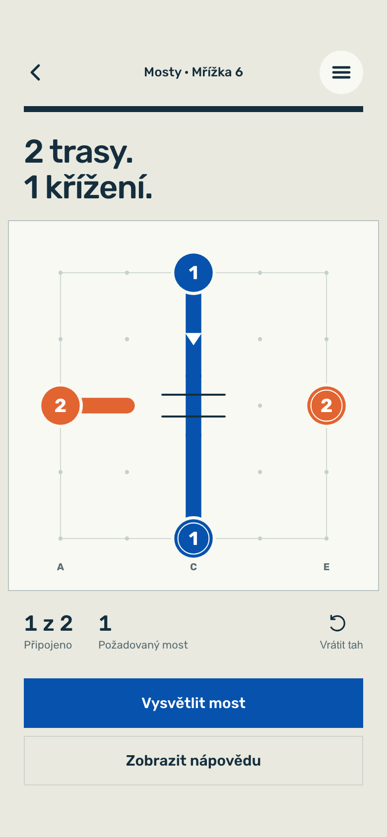 Obrazovka hry Flow Paths