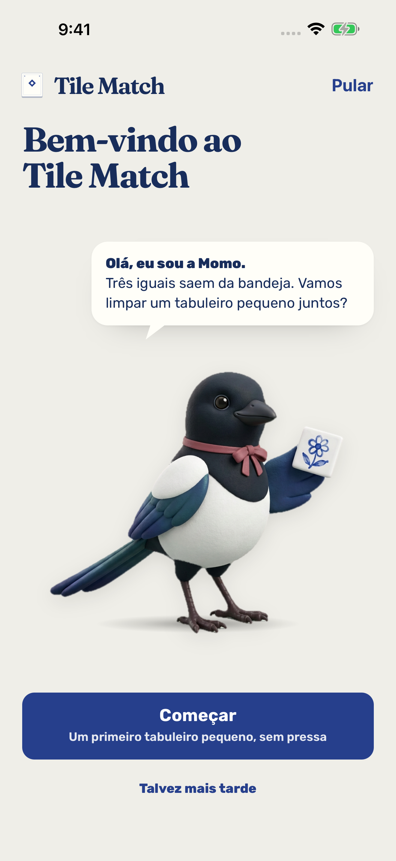 Tela do jogo Tile Match