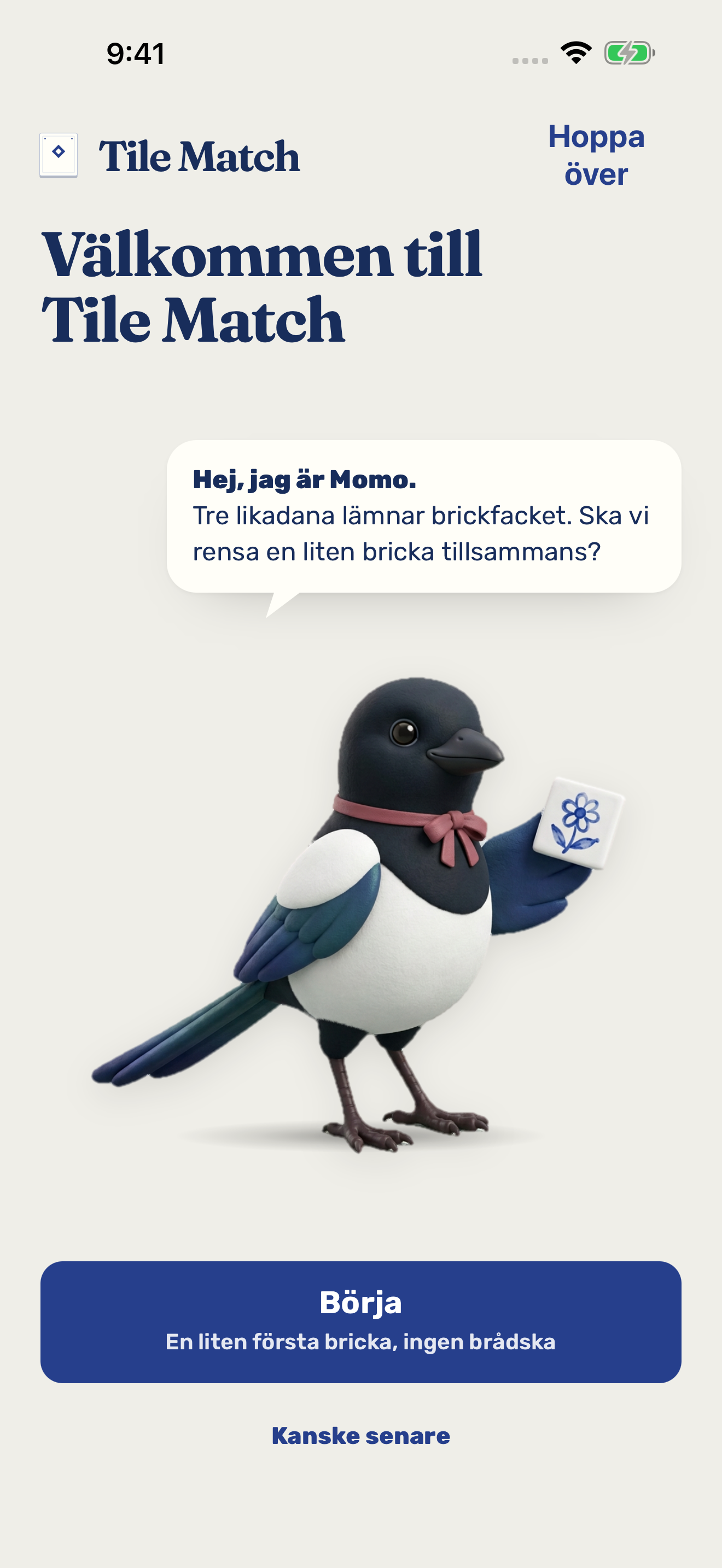Spelskärm för Tile Match