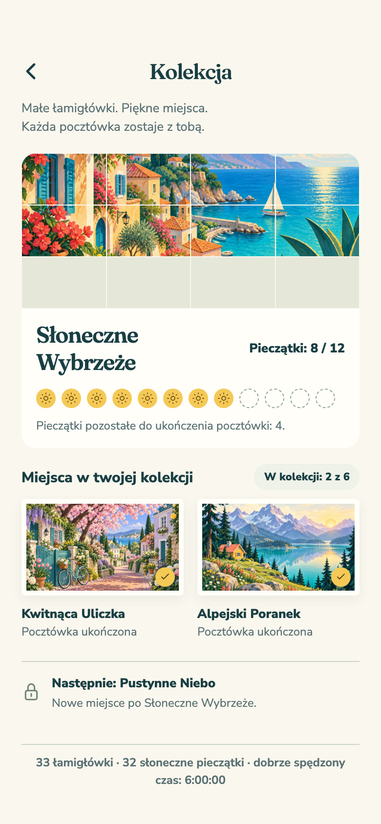Daylight Sudoku kolekcja pocztówek