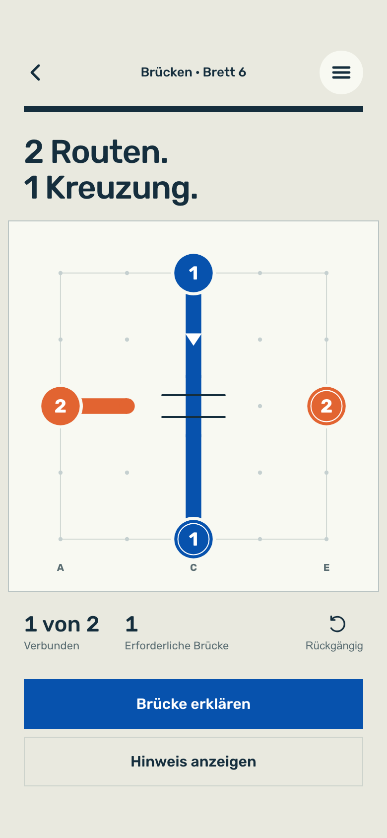 Spielbildschirm von Flow Paths