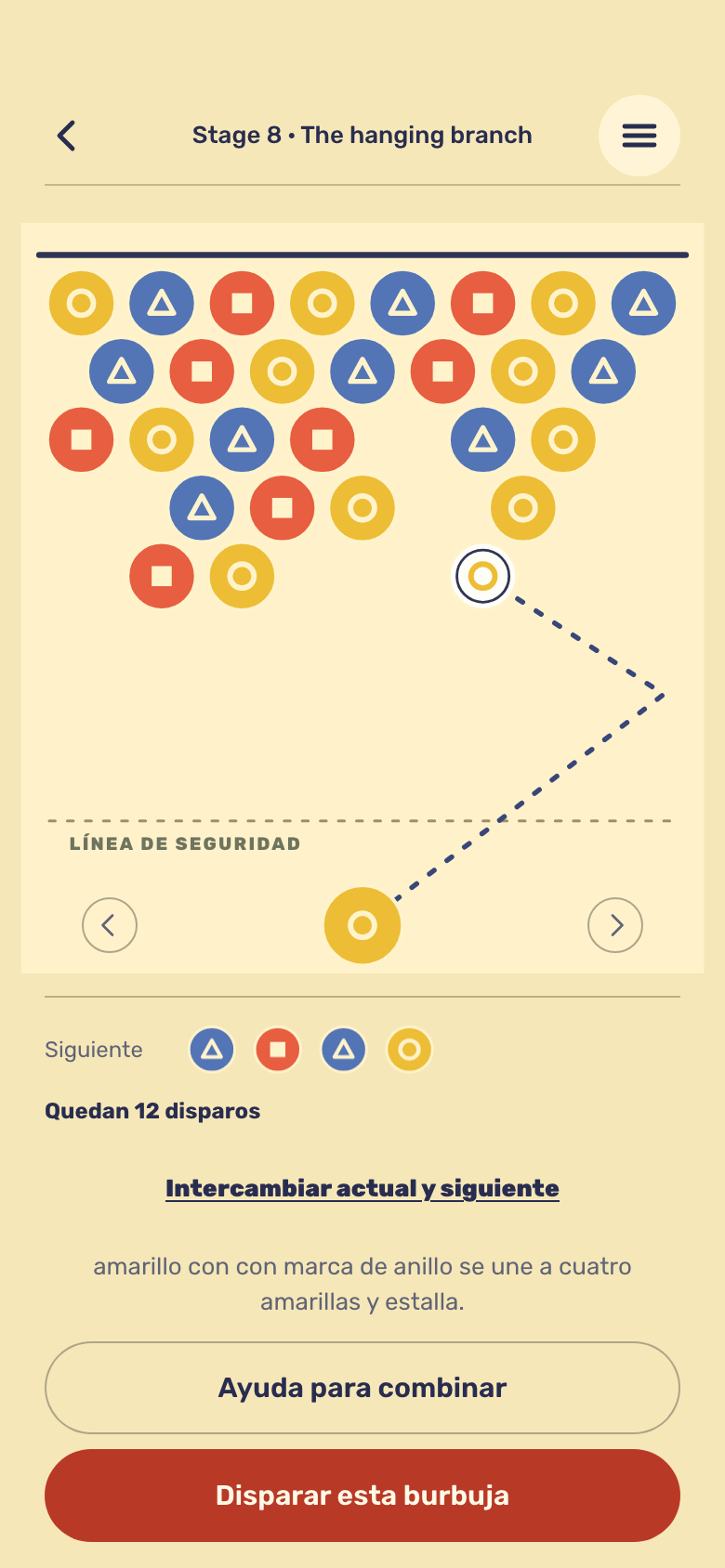 Pantalla del juego Bubble Pop