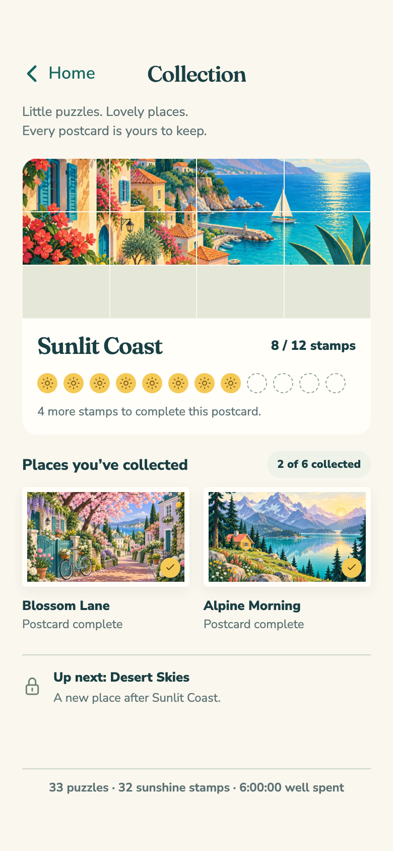 Daylight Sudoku postcard collection