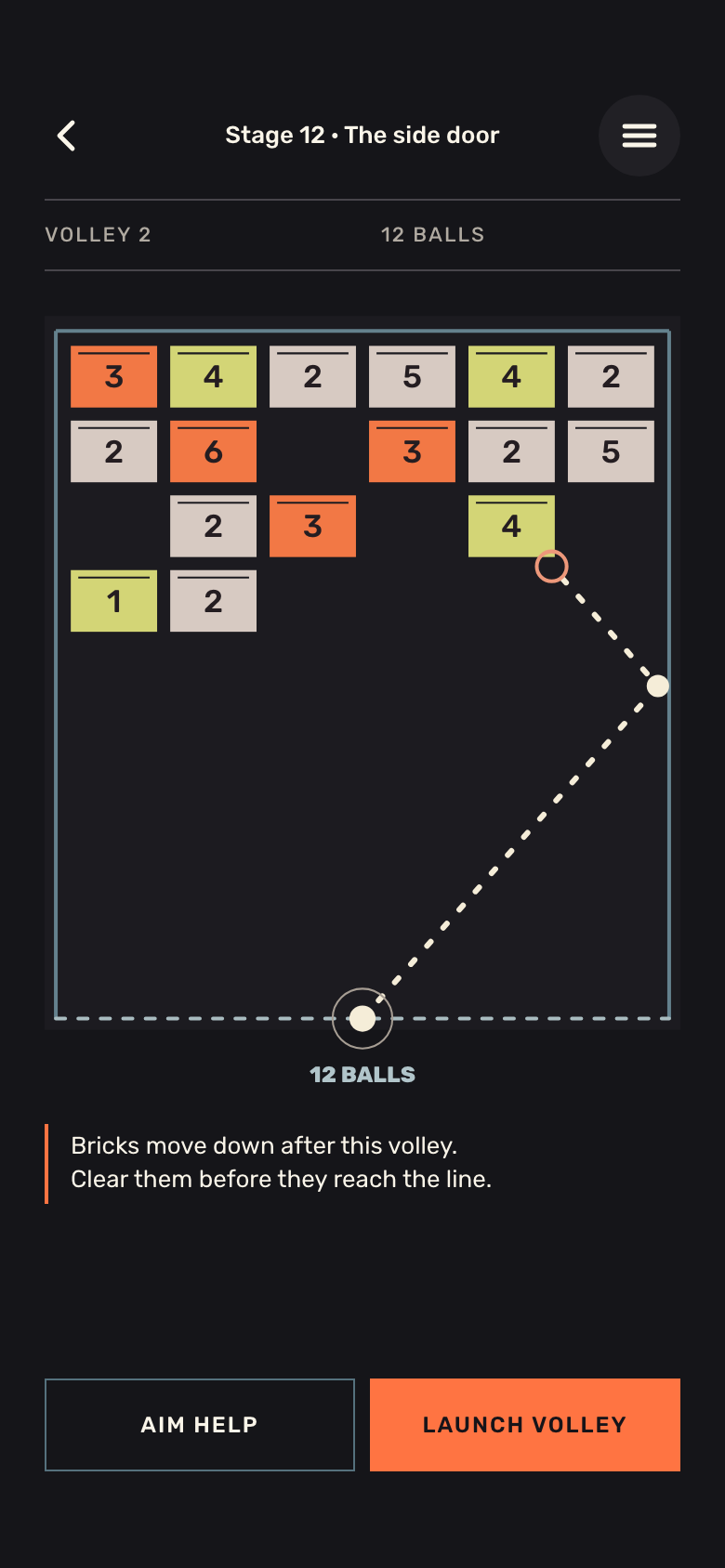 Brick Breaker game screen