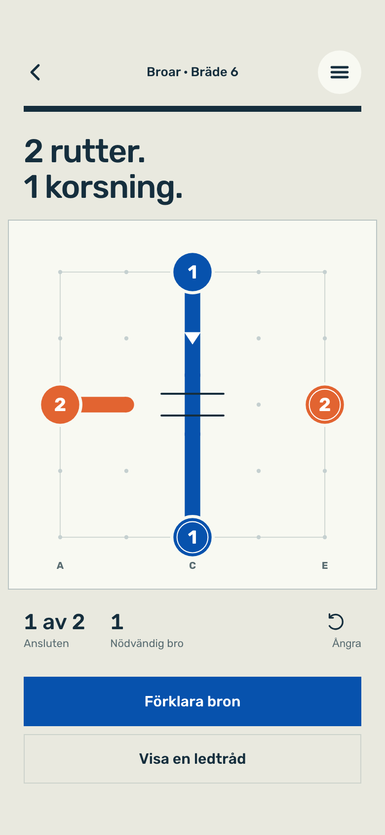 Spelskärm för Flow Paths