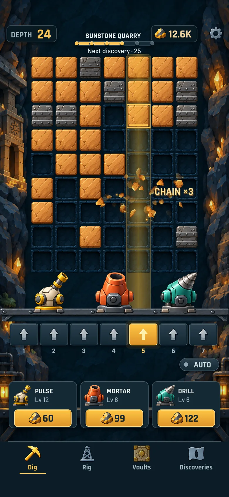Sunstone Quarry game screen